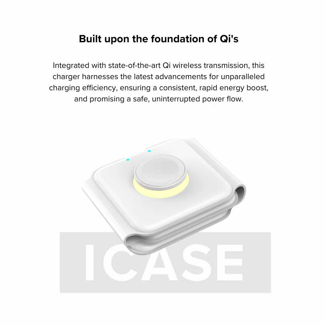 WiWU MagSafe certificato Qi WiWU: stazione di ricarica wireless pieghevole 3 in 1 per tutti i tuoi dispositivi.
