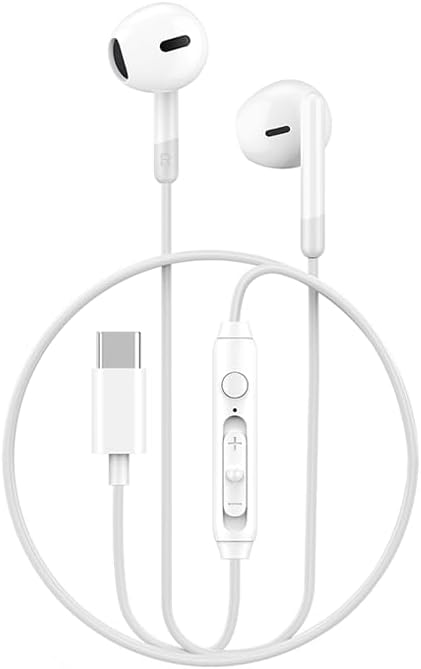 WiWU USB Type C Earphones Wired Magnetic Noise Cancelling in-Ear Headset with Microphone
