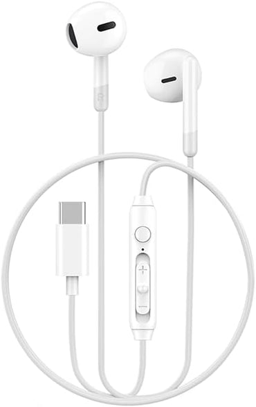WiWU USB Type C Earphones Wired Magnetic Noise Cancelling in-Ear Headset with Microphone