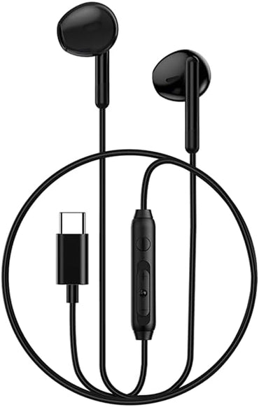 WiWU USB Type C Earphones Wired Magnetic Noise Cancelling in-Ear Headset with Microphone