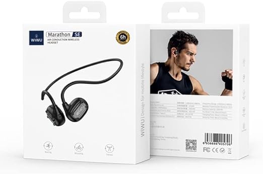 WIWU Marathon SE Air Conduction Wireless Headset - Black