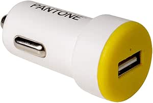 LIMONE Chargeur allume-cigare LIMONE 10 W, puissance maximale 10 W et 2,1 A, USB, compatible smartphones et tablettes, jaune 8 PIN - IPHONE