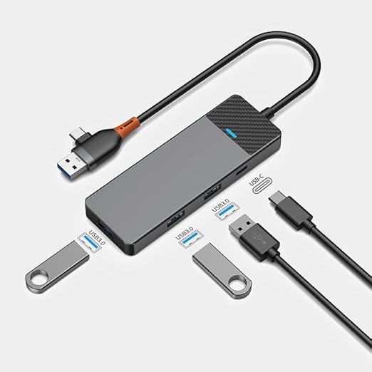 WIWU Linker A431C 4 In 1 USB-C And Type-C Hub -