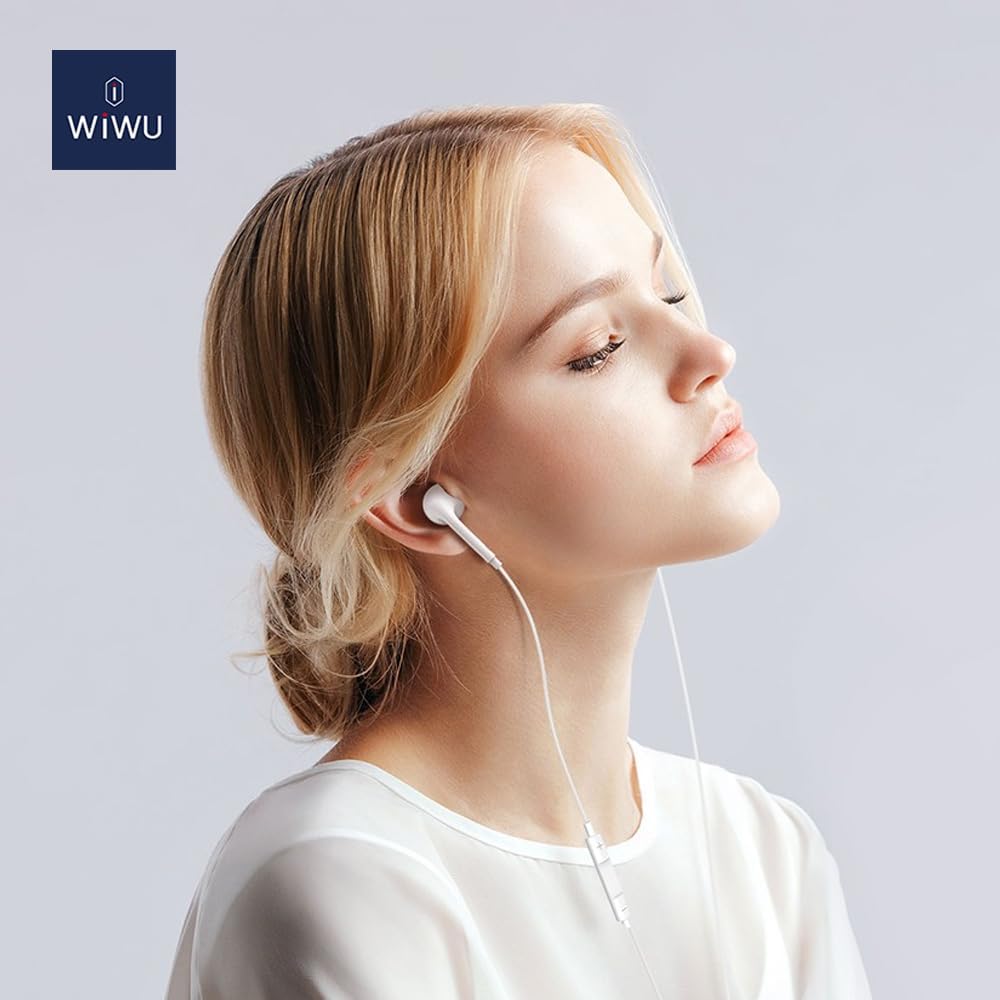 WIWU Earbuds 302 Lighting Connector Wired Earphone, Bluetooth POP-UP window connection plug-and-play|