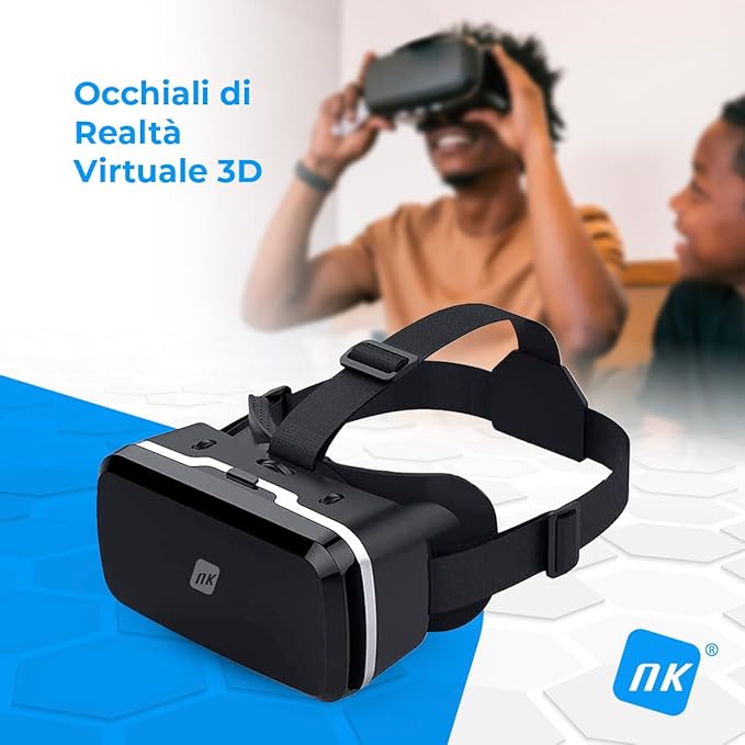 LIMONE Lunettes NK 3D VR pour smartphones - Visionneuse de réalité virtuelle intelligente