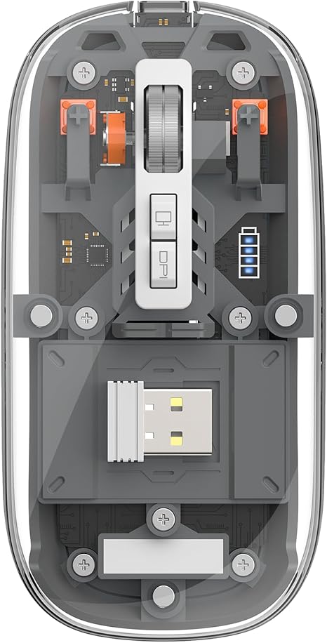 WIWU Tri-Mode Wireless Mouse USB C Rechargeable