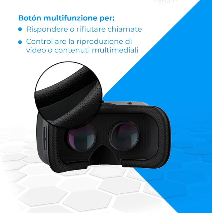 LIMONE Lunettes NK 3D VR pour smartphones - Visionneuse de réalité virtuelle intelligente