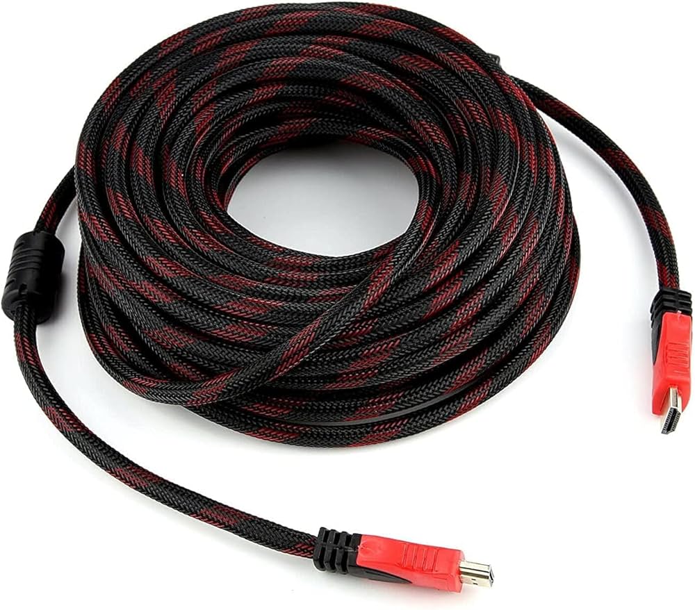 LIMONE CA174 CAVO HDMI 1.4 V 3D 1080P PIATTO IN TESSUTO MASCHIO-MASCHIO 5.5 MT NERO