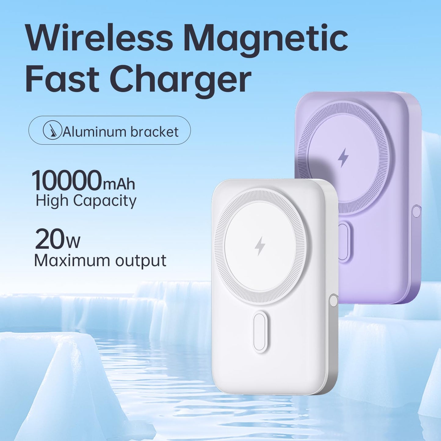WiWU Snap Cube 10000mAh Mini Magnetic Wireless Power Bank