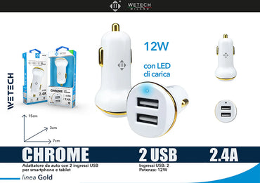 LIMONE  Caricabatteria da auto, BoxWave QC3.0 Dual Car Charger Dual Charger
