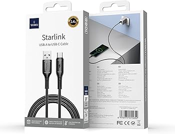 WiWU Wi-C042E Starlink USB-A to USB-C Cable – Fast Charging
