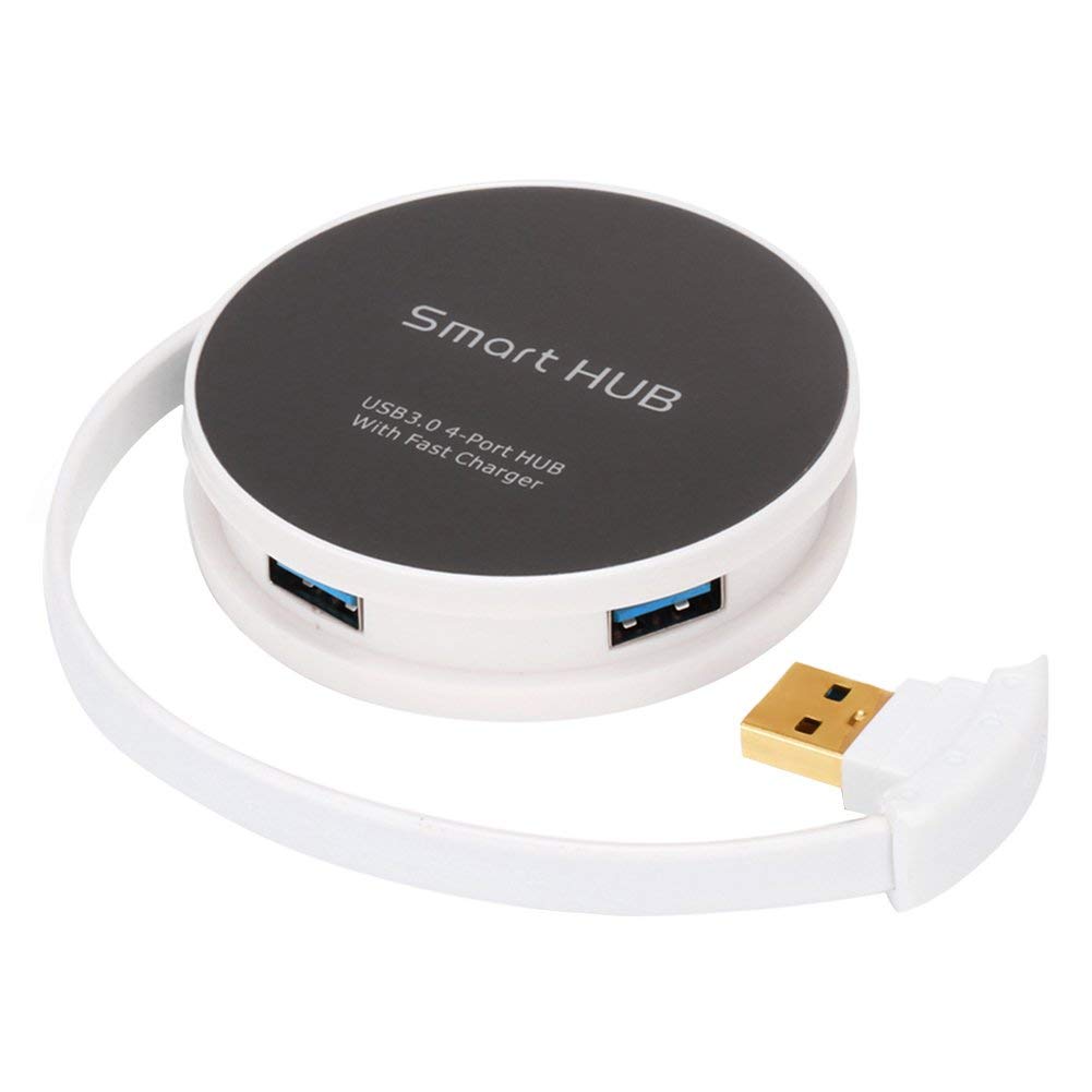 USB 2.0 Hub,Portable 4 Ports USB Splitter Mini Docking Station
