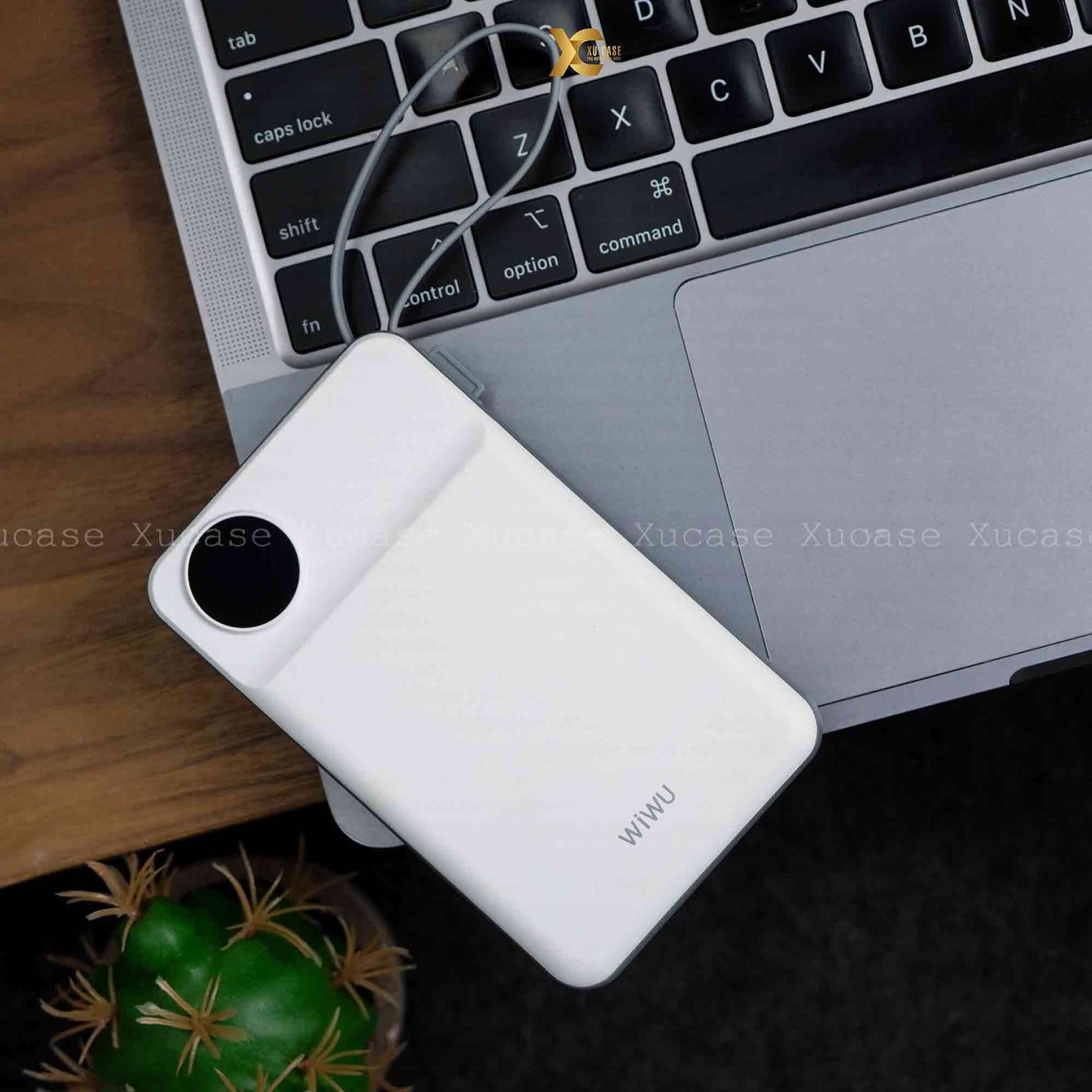 WIWU Wi-P007 Powerbank da 10000mAh 2-in-1 Stazione di ricarica wireless magnetica