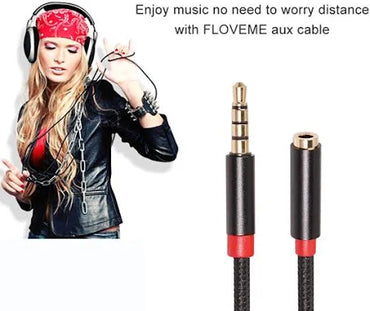 Male to Female Audio Cable 3.5mm Jack AUX Extension Cord for Computer Car TV